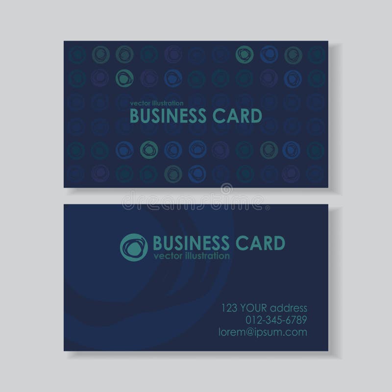 Dot business card stock vector. Illustration of dark 78378764