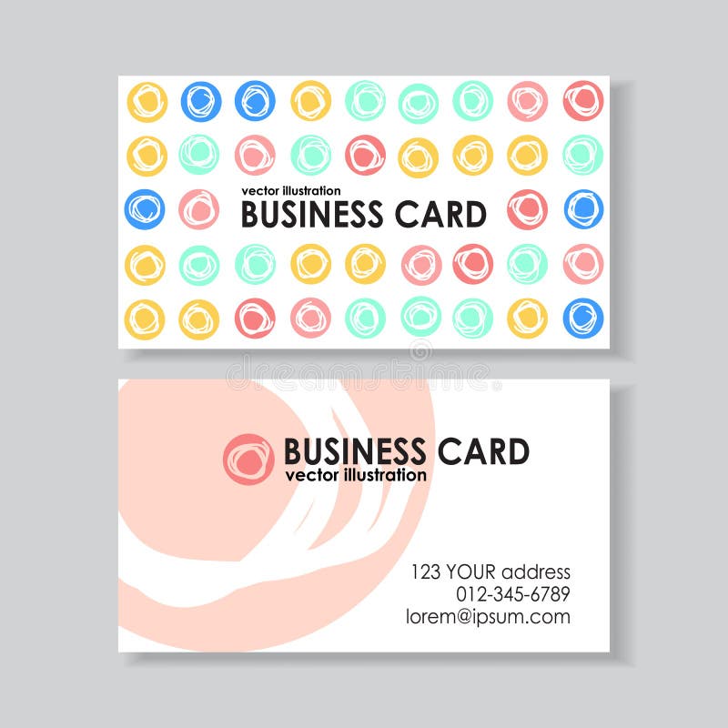 Dot business card stock vector. Illustration of dark 78378764