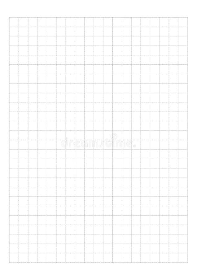 Dot Grid Paper graph paper 1 cm on white background vector stock illustration