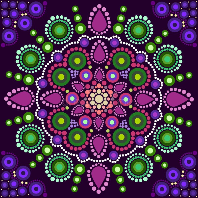 Dot painting meets mandalas 2