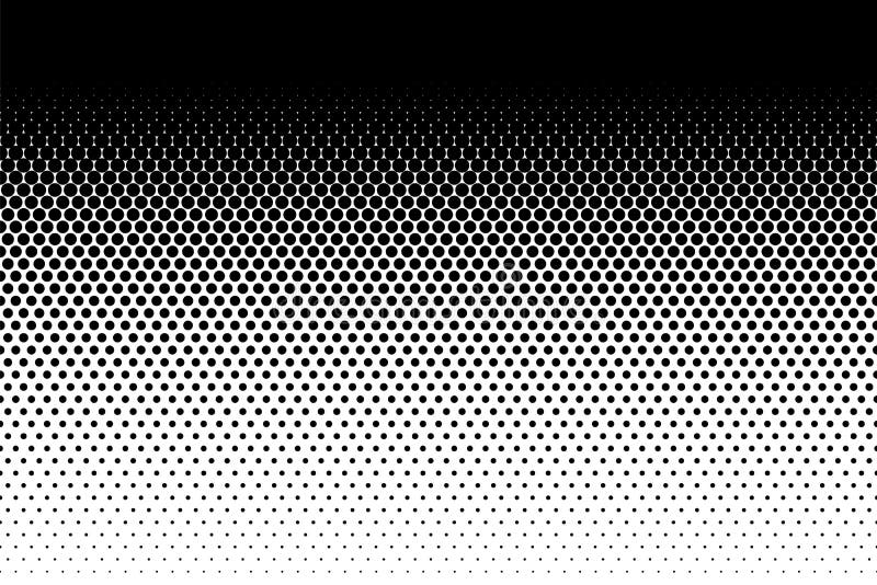 Dot perforation texture. Dots halftone seamless pattern. Fade shade background. Noise gradation border. Black screentone diffuse b vector illustration