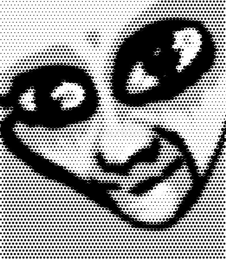 Dot Pop Portrait stock illustration Dot Pop Portrait stock illustration