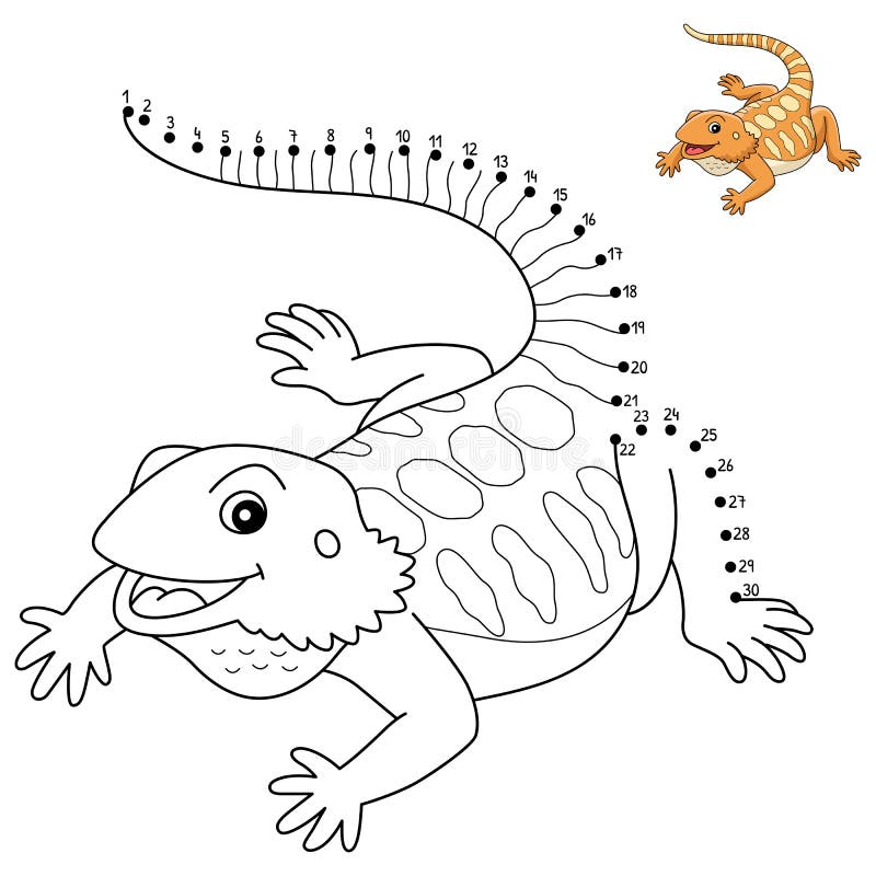 dot-to-dot-bearded-dragon-isolated-coloring-stock-vector-illustration