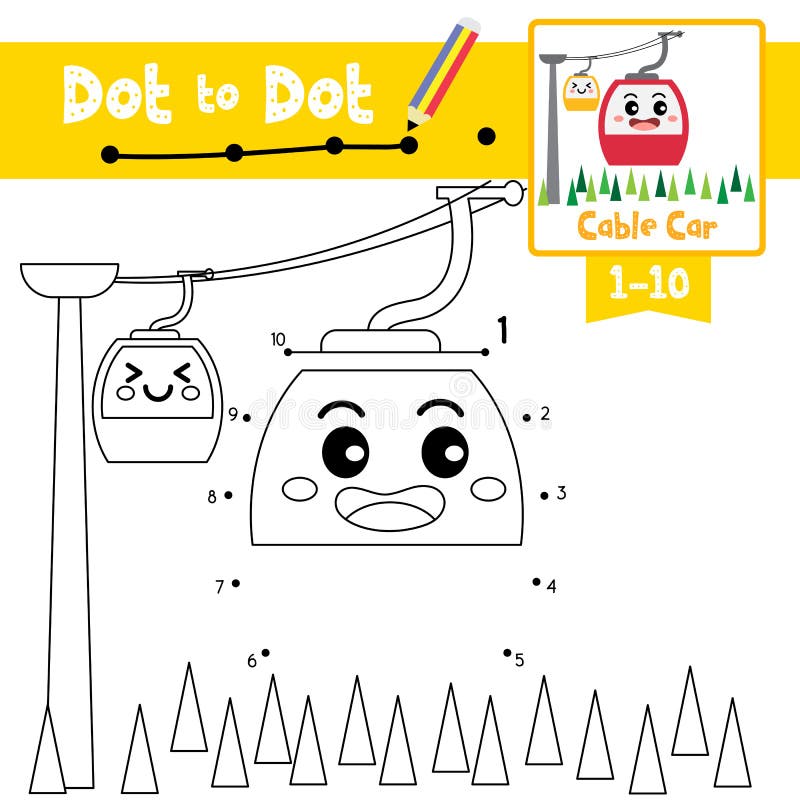 Download Dot To Dot Educational Game And Coloring Book Cable Car ...
