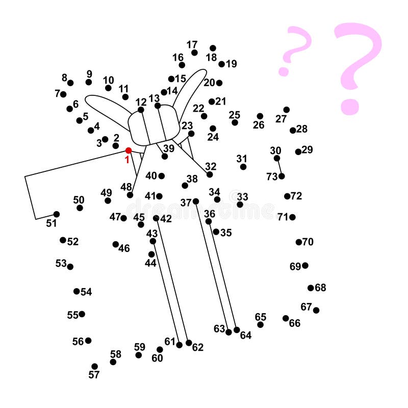 Dot To Dot Game Stock Illustration Illustration Of Numbers Dot To Dot Game Stock Illustration Illustration Of Numbers