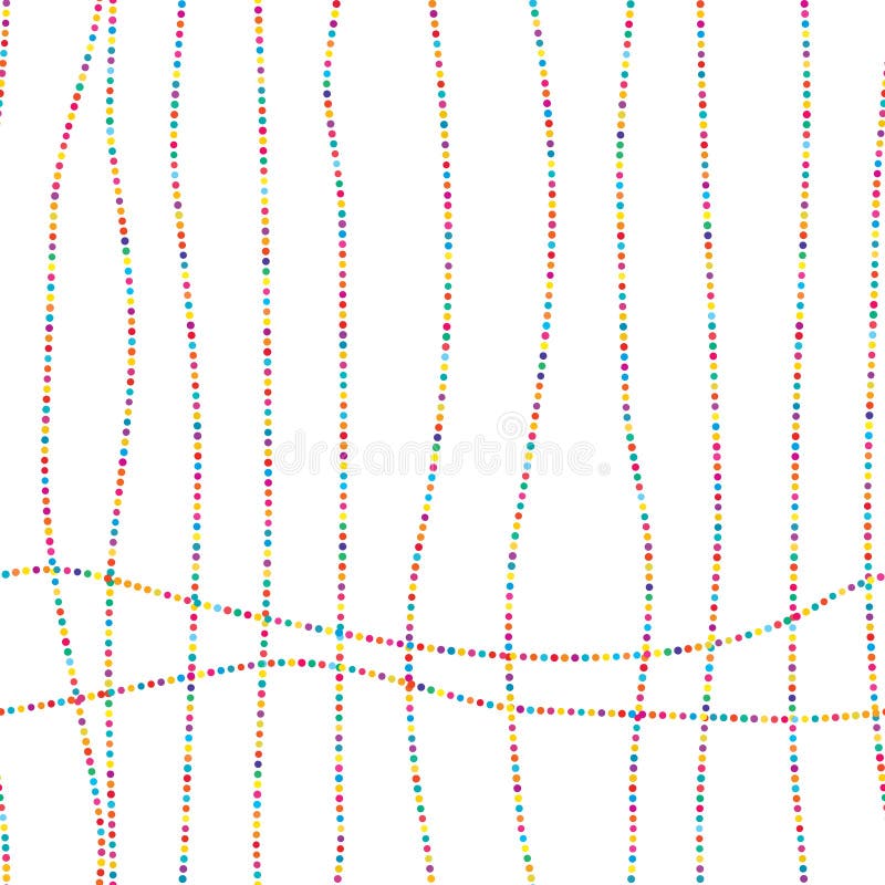 Dot vertical line colorful some horizontal seamless pattern stock illustration