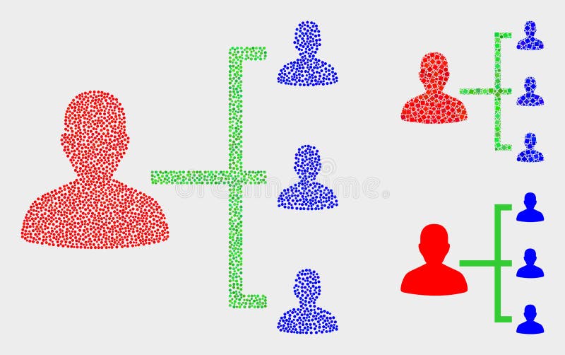 Dot Vetora People Hierarchy Icons ilustração do vetor Dot Vetora People Hierarchy Icons ilustração do vetor