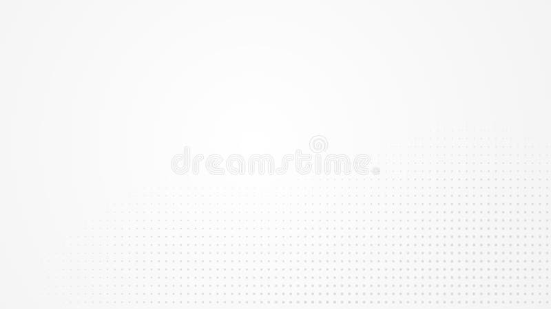 Dot white gray pattern gradient light texture background. stock illustration