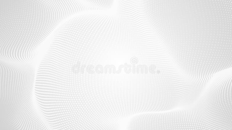 Dot white gray wave light technology texture background. vector illustration