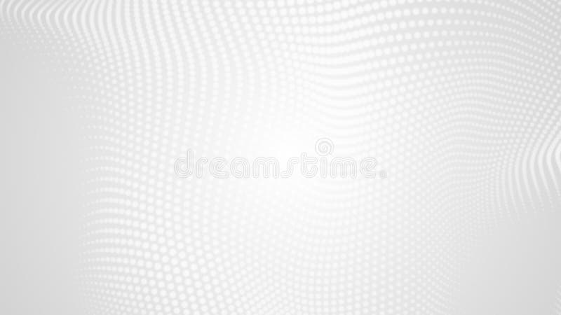 Dot white gray wave light technology texture background. vector illustration