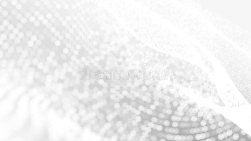 Dot white gray wave light technology texture background. vector illustration