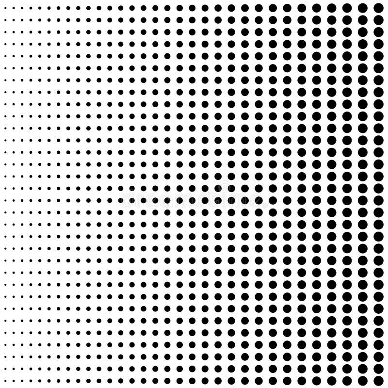 Dots Black and White Background Monochrome Pattern Stock Vector