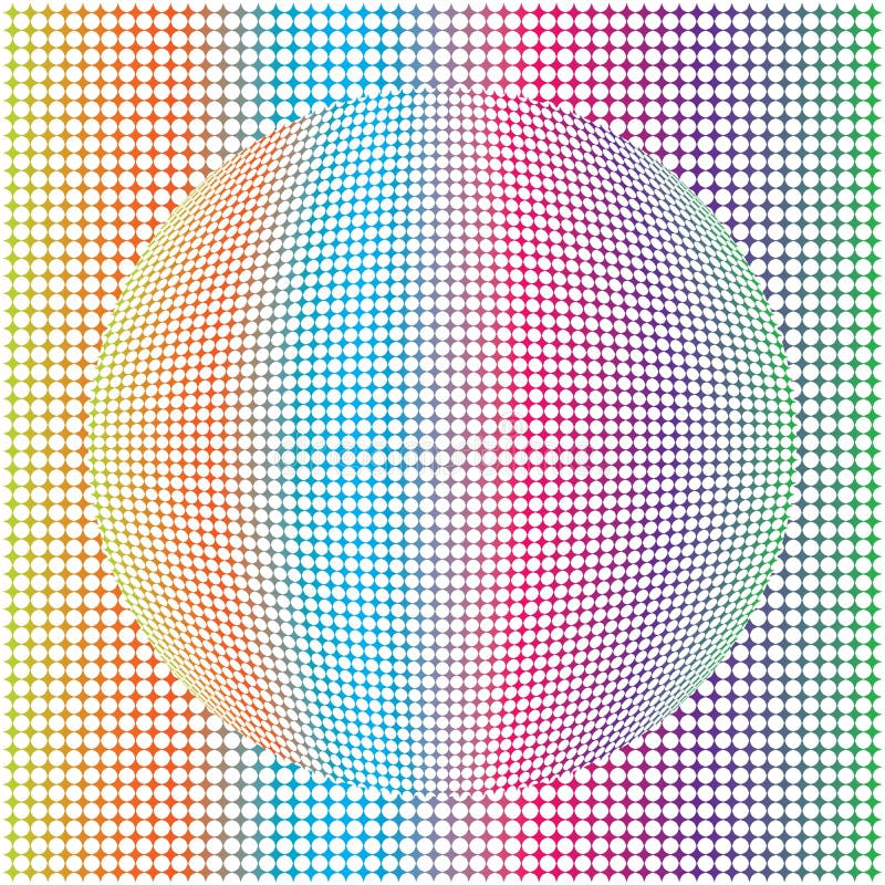 Dots Colorful Sphere Patten Background rotondo astratto geometrico royalty illustrazione gratis Dots Colorful Sphere Patten Background rotondo astratto geometrico royalty illustrazione gratis