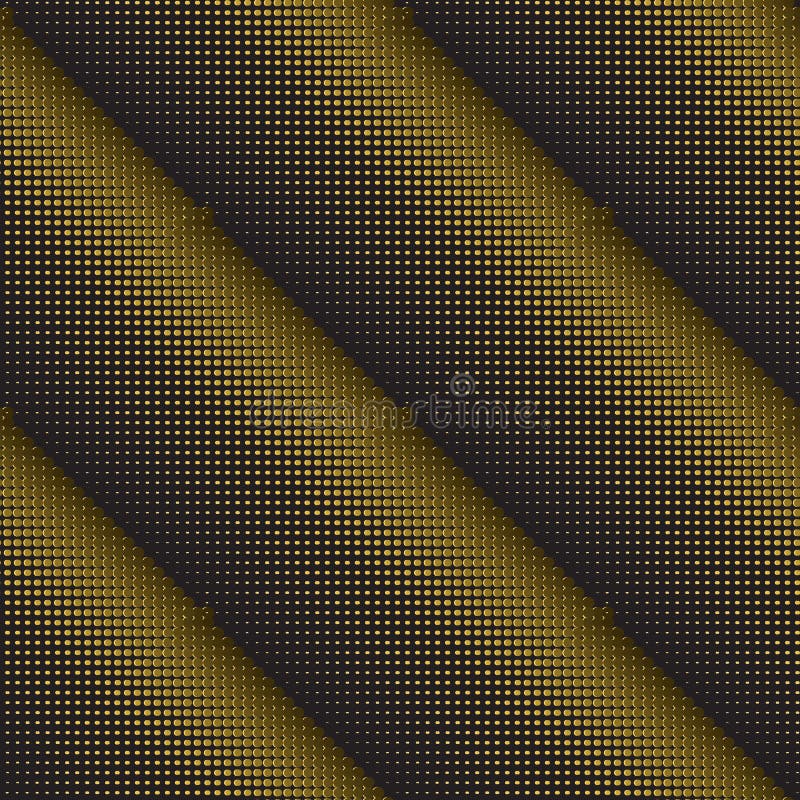Dots 3d golden vector seamless pattern. Halftone textured background. Grunge gradient repeat backdrop. Diagonal dotted stripes. stock illustration Dots 3d golden vector seamless pattern. Halftone textured background. Grunge gradient repeat backdrop. Diagonal dotted stripes. stock illustration