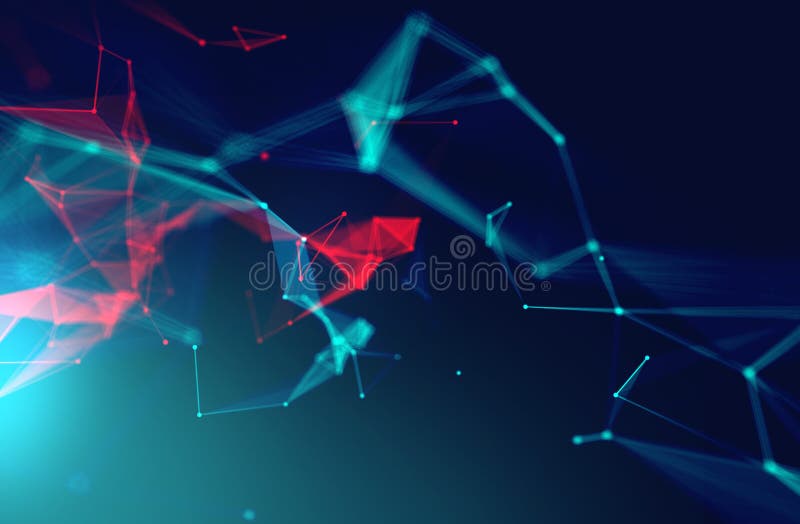 Dots and lines connection on abstract technology background. royalty free illustration Dots and lines connection on abstract technology background. royalty free illustration