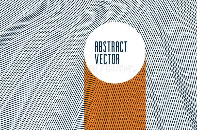 Dots mesh grid particles flow abstract vector background, modern trendy style dotted rhythmic abstraction, science and technology royalty free illustration
