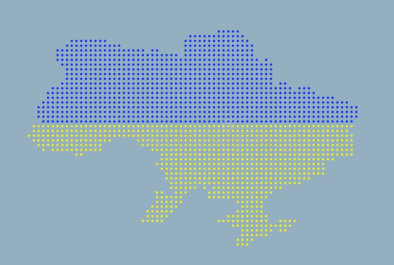 Dotted Map of Ukraine. Vector Illustration Stock Vector Illustration of halftone, dots 272666536