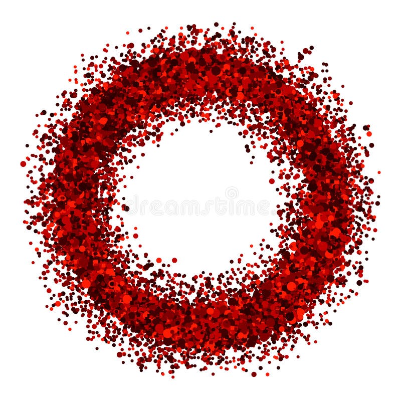 Dotted ring for design project - 3D illusion royalty free illustration