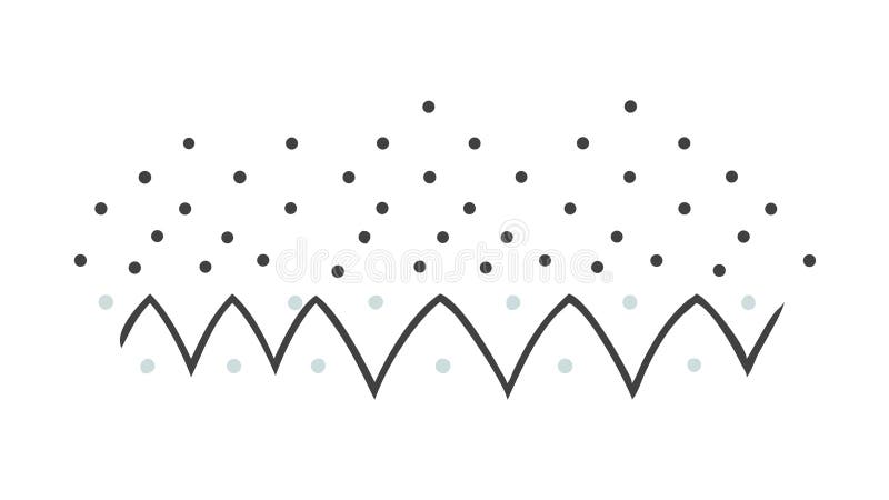 Dotted Wave Pattern. Subtle Abstract Design Element, vector design Generative AI royalty free illustration