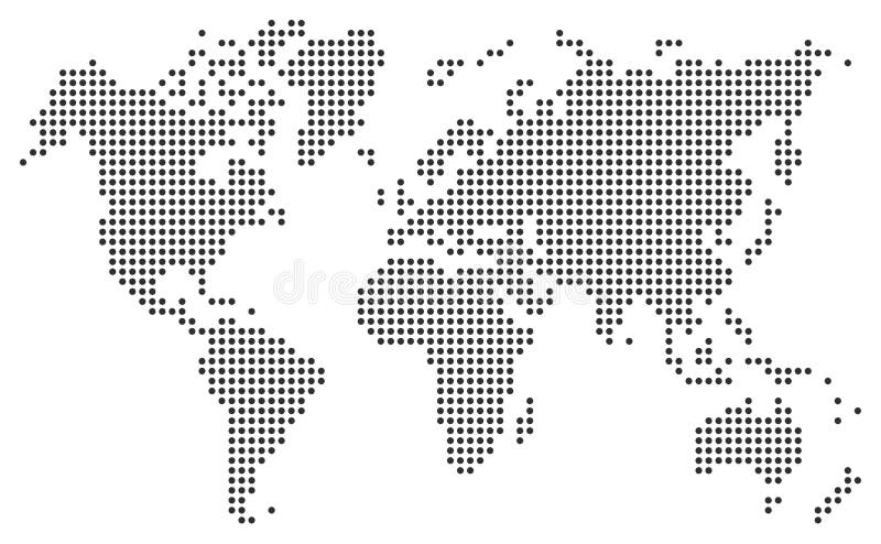 Dotted World Map Vector Free Download