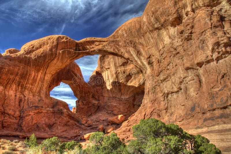 Double arch in Arches national park