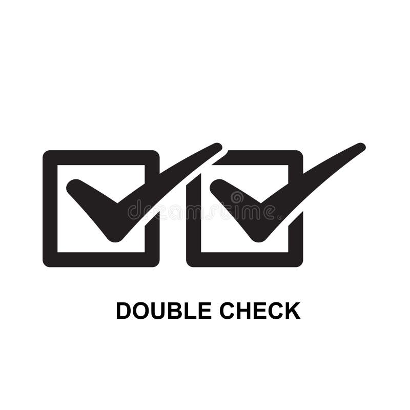 13,100+ Double Check Stock Illustrations, Royalty-Free Vector