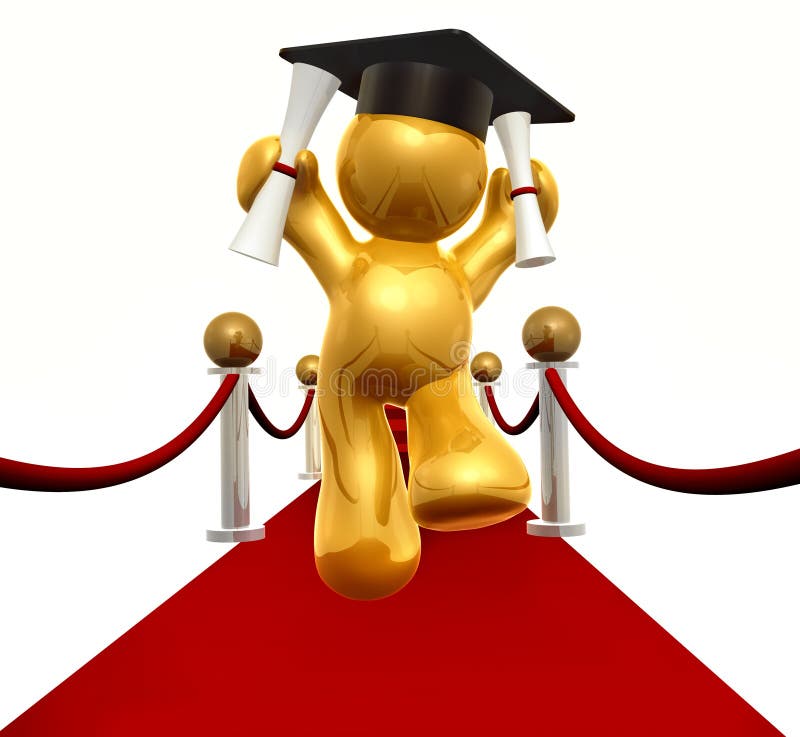 Double degree graduation icon figure