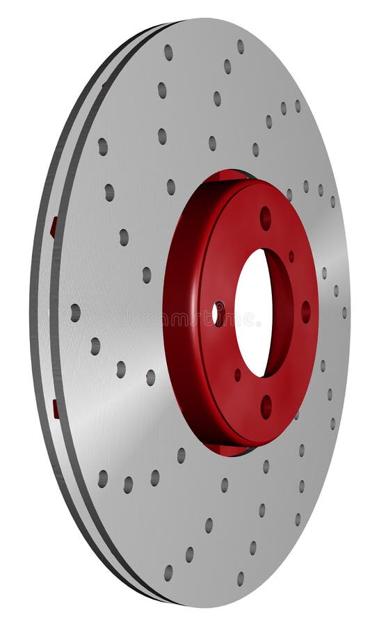 Double disc brake rotor stock illustration. Illustration of repair
