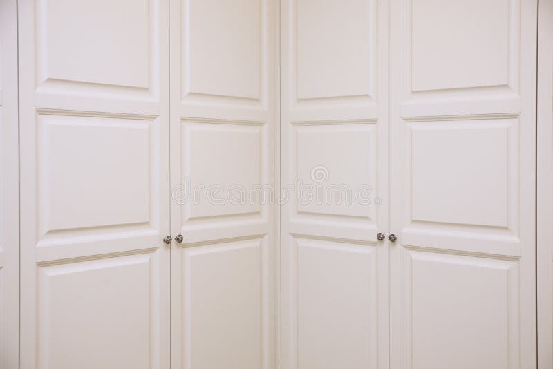 Double Doors of Large Corner Stock Image Image of double