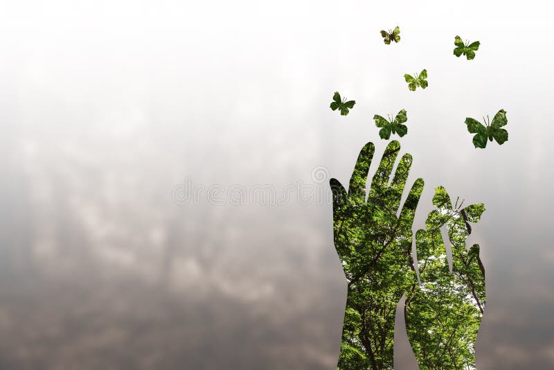 Double Exposure Of Characters And Forests Download Free Banner Background Image on Lovepik 500586750