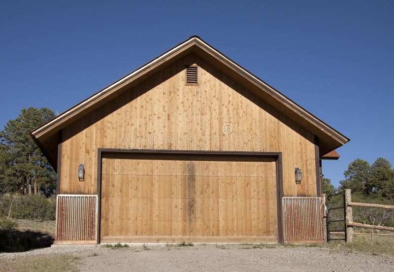 Double garage photo stock Double garage photo stock