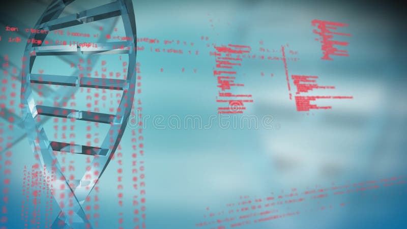 Double h? lice et codes d'ADN illustration stock