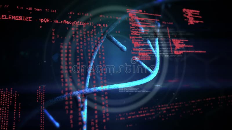 Double h? lice et codes d'ADN illustration libre de droits