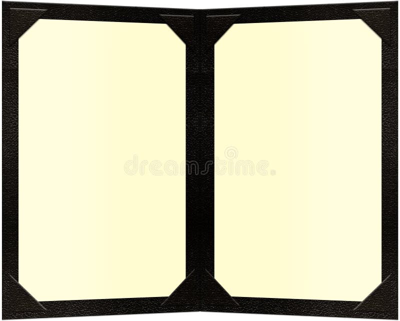 Double Page Pocketed Menu royalty free stock image Double Page Pocketed Menu royalty free stock image