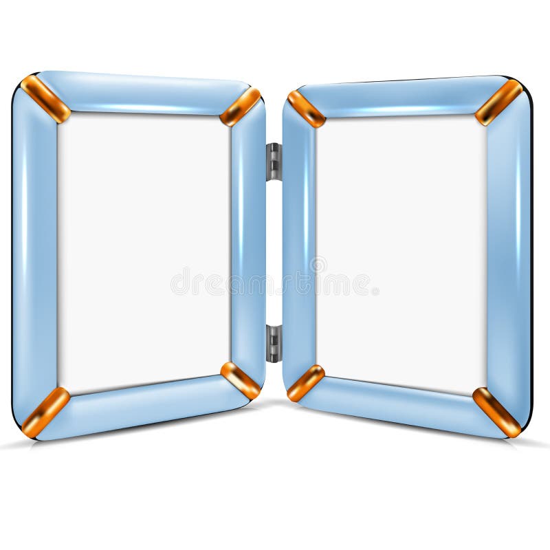 Antique Double Frame stock illustration. Illustration of rectangular