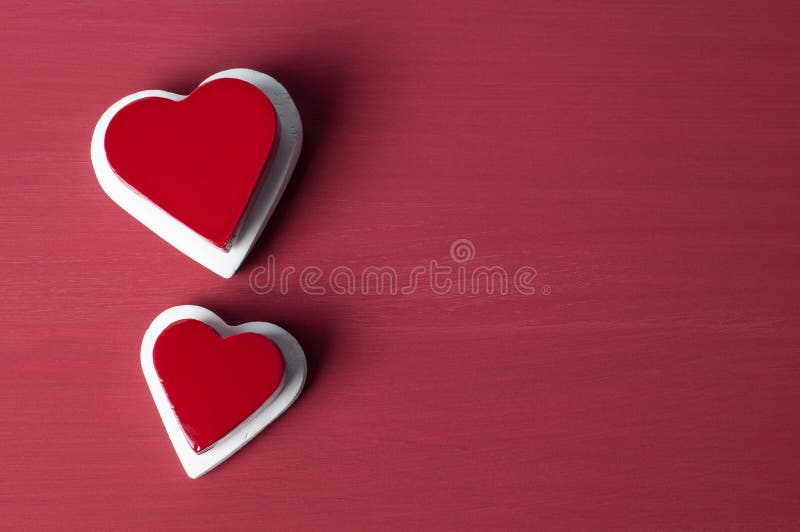 Double Red Heart on White Heart on Red Grunge Background. Stock Image -  Image of holiday, background: 96853215