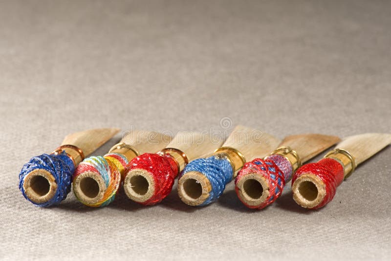 Double reed of bassoon stock image. Image of double, still 15158679