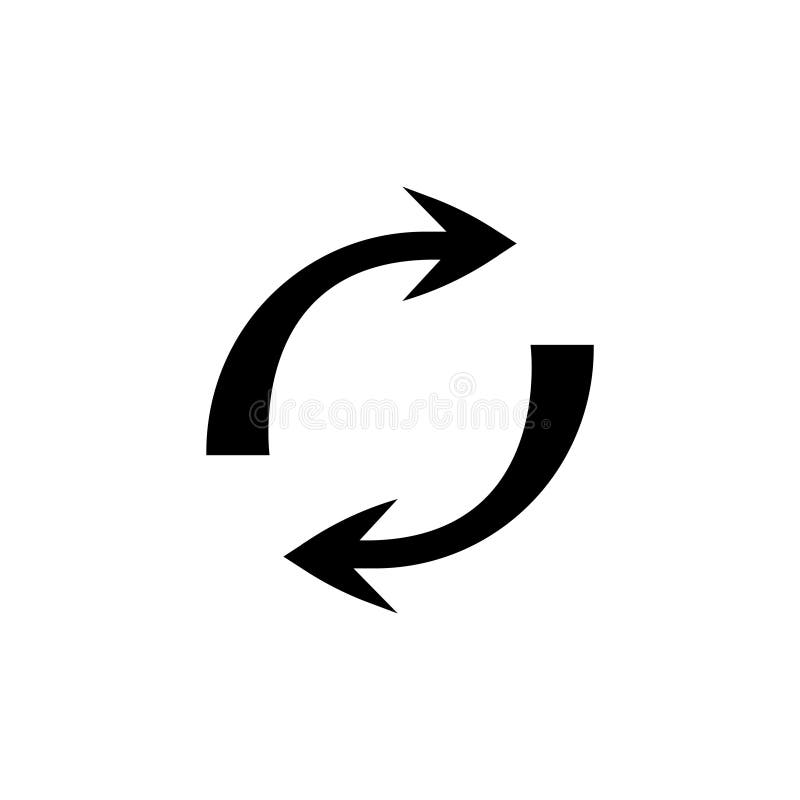 Reverse Arrow Sign Icon in Transparent Style. Refresh Vector Illustration  on Isolated Background Stock Vector - Illustration of cycle, background:  147976790