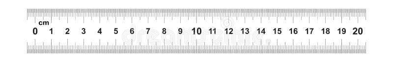 Double Sided Ruler 20 Centimeter or 200 Mm. Value Division 0.5 Mm ...