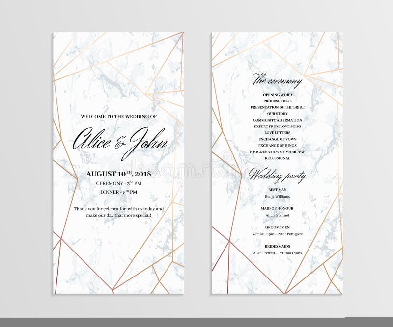 wedding-program-for-party-ceremony-card-design-with-elegant-la-stock