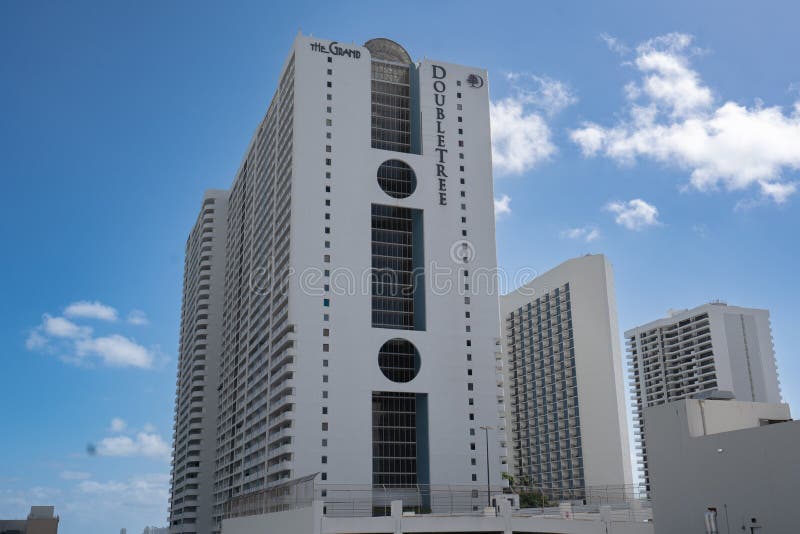 The Doubletree Hotel in Downtown Miami Florida Editorial Stock Image