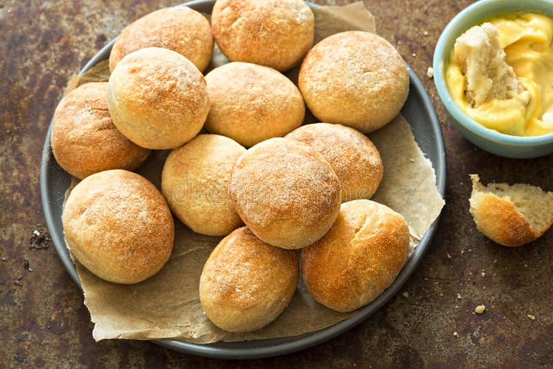 Dough Balls with Garlic Butter Dip Stock Image Image of cuisine, herb