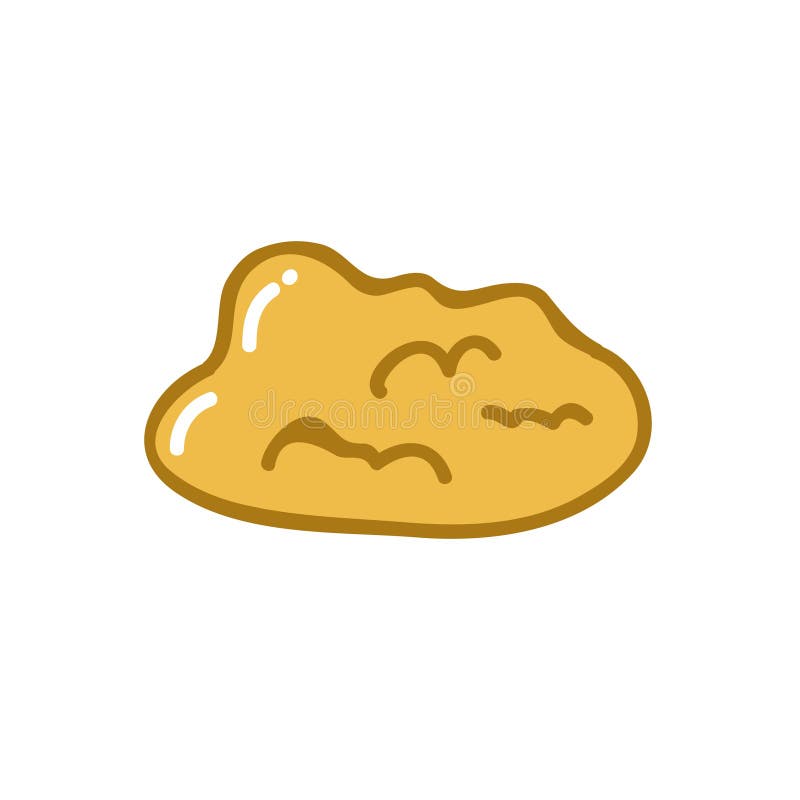Dough Doodle Icon, Vector Illustration Stock Illustration