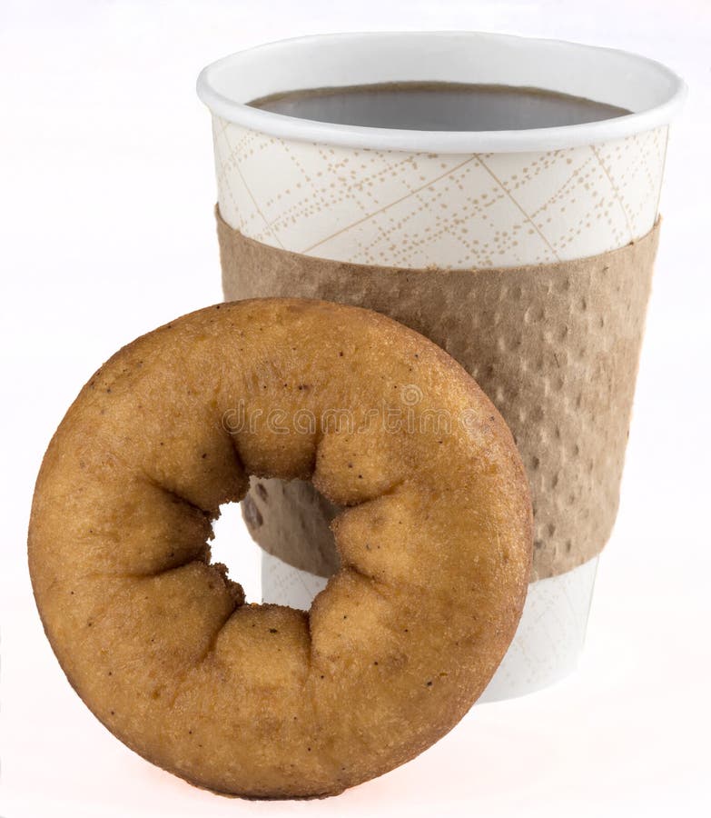 Doughnut and coffee stock image. Image of morning, breakfast 41317273