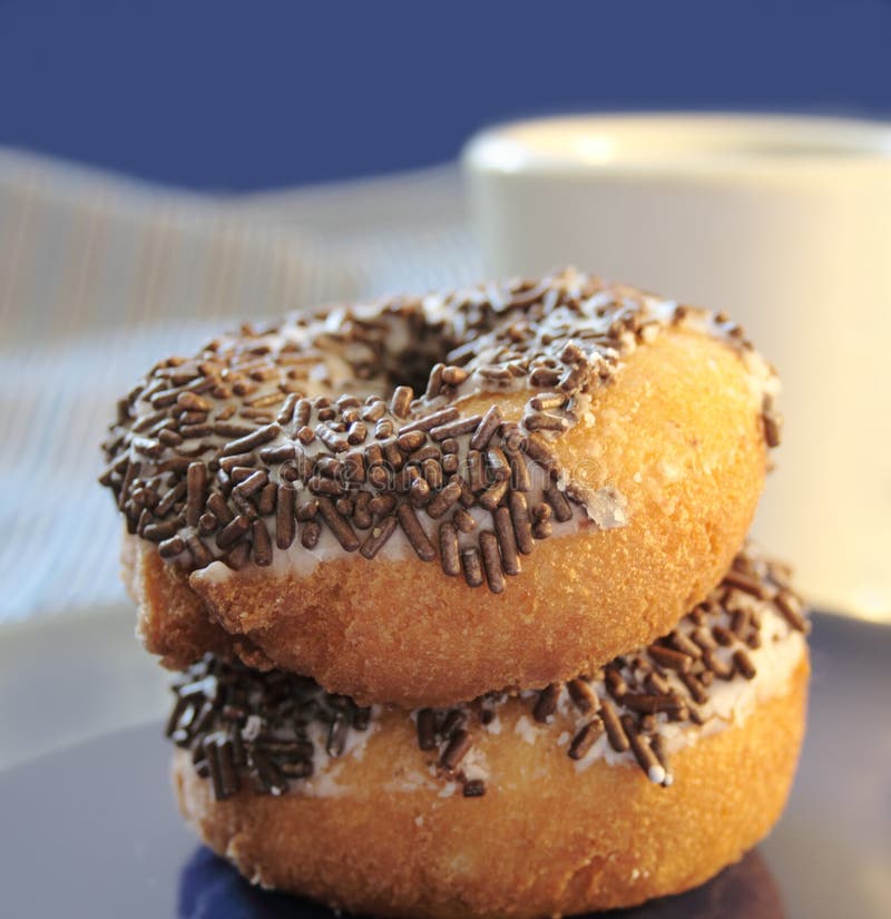 Doughnuts with sprinkles stock photo. Image of fatty, doughnuts 2473454