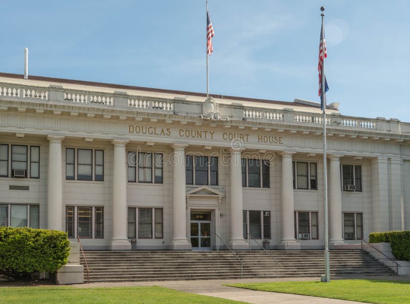 Douglas County Courthouse En Roseburg, Oregon Imagen de archivo