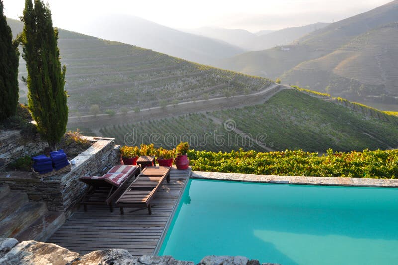 Douro Tal winelands Pool Portugal