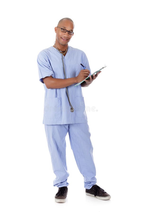 Doutor bem sucedido novo do homem do americano africano imagem de stock Doutor bem sucedido novo do homem do americano africano imagem de stock