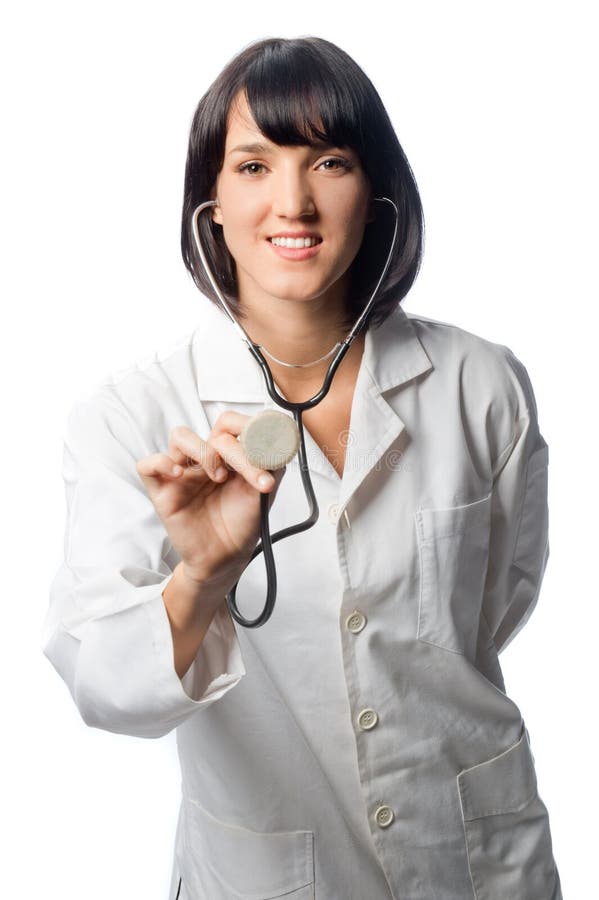 Médico caucasiano imagens de stock royalty free