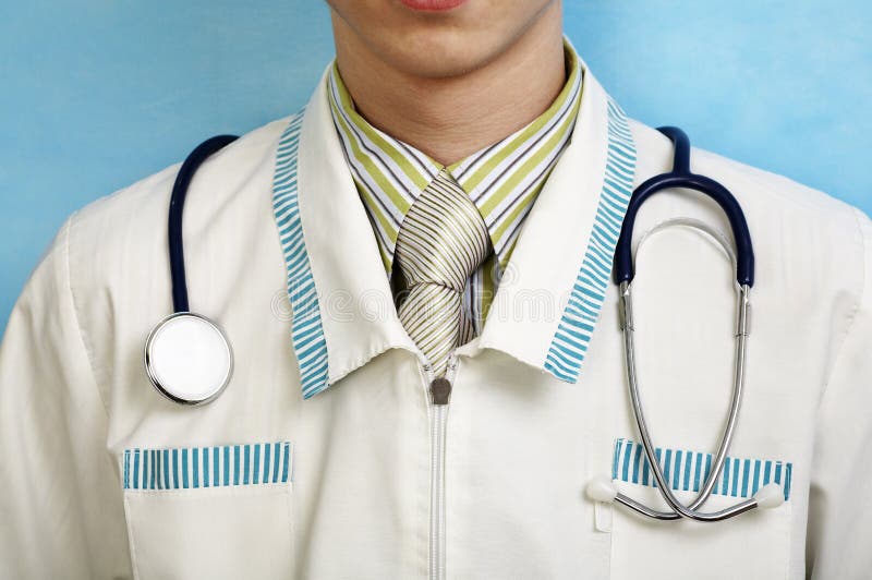 Médico caucasiano apessoado imagens de stock